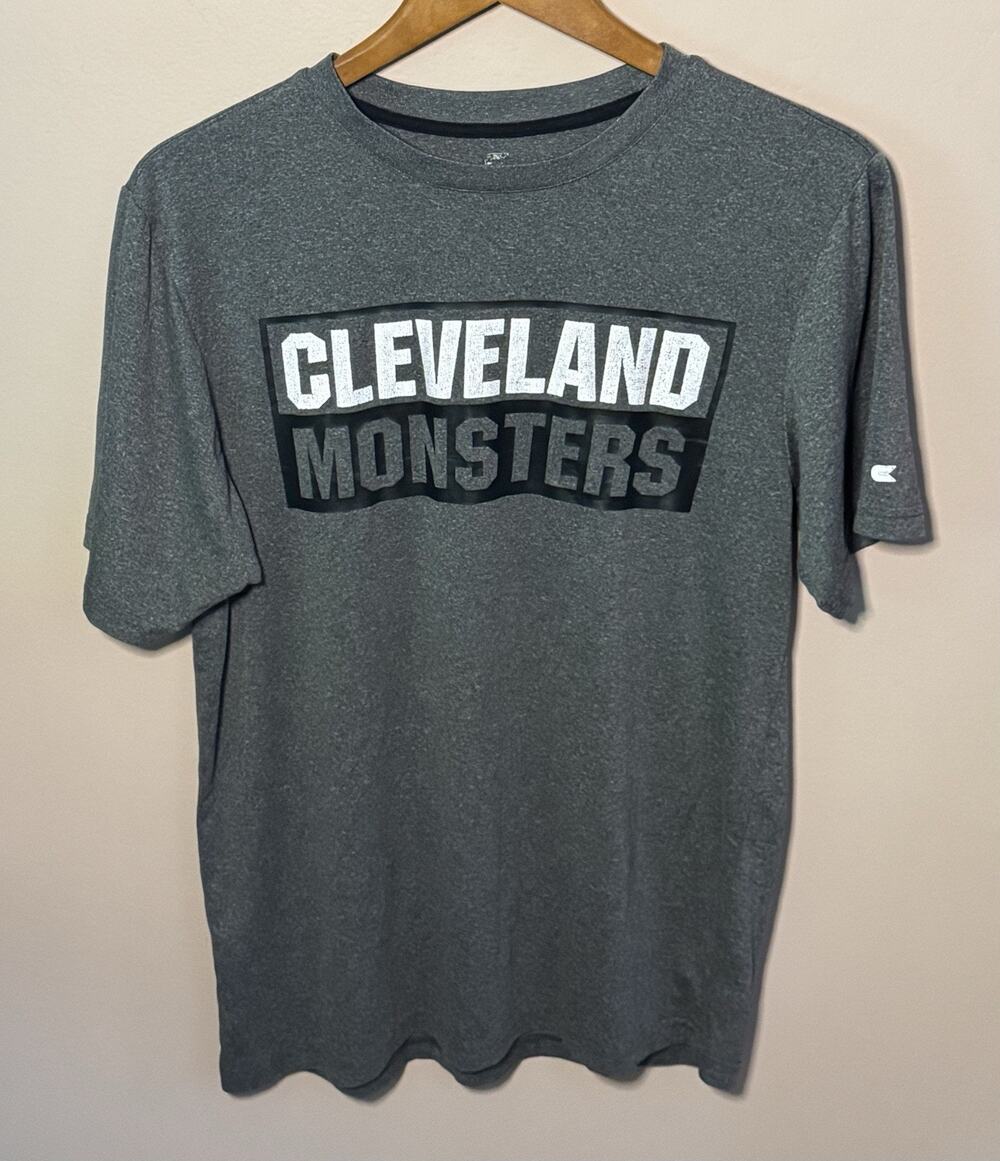 Colosseum Cleveland Monsters AHL Hockey Gray T-Shirt Large